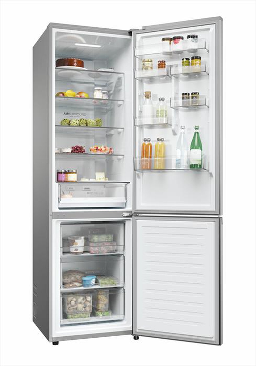 "HAIER - Frigorifero combinato HDPW3620CNPK Classe C 406 lt-Acciaio inossidabile"